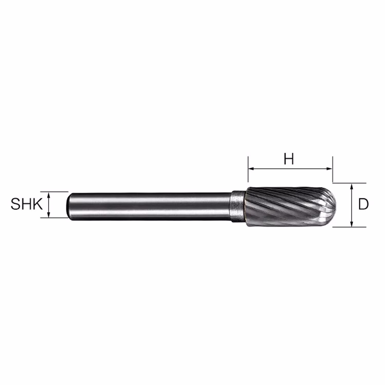Frez pilnik obrotowy do metalu | 6 mm * 10 mm | VHM HRC 65 | Typ C — zdjęcie 7