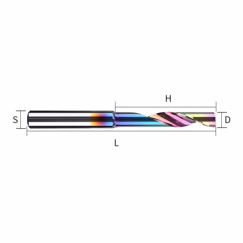 Frez jednopiórowy do aluminium 1P | fi 4 x 12 x 45 | CNC VHM HRC 55 | DLC - obrazek 5