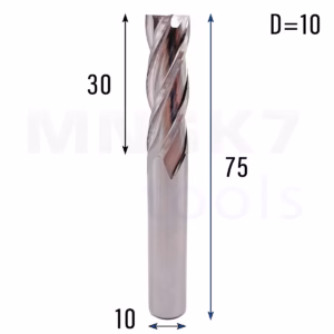 Frez palcowy do stali 4P | fi 10 mm * 75 mm | CNC HSS HRC 65
