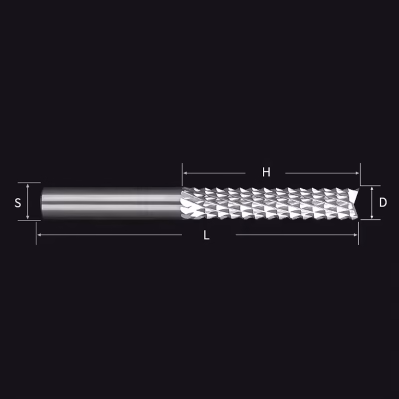Frez wieloostrzowy prosty | fi 6 x 42 x 70 | CNC VHM - obrazek 4