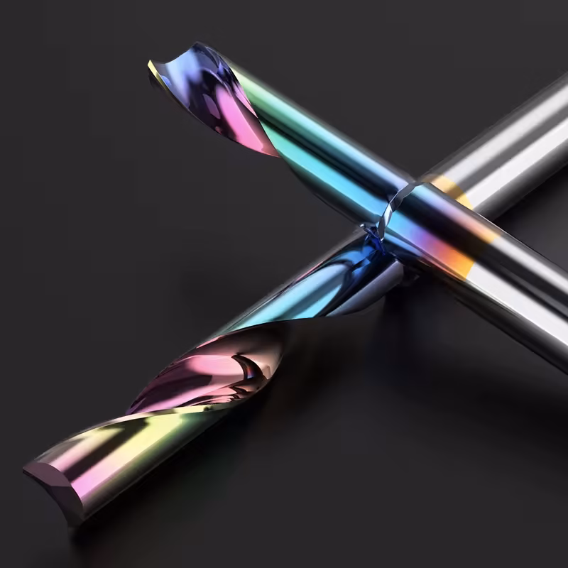 Frez jednopiórowy do aluminium 1P | fi 4 x 17 x 45 | CNC VHM HRC 55 | DLC - obrazek 4
