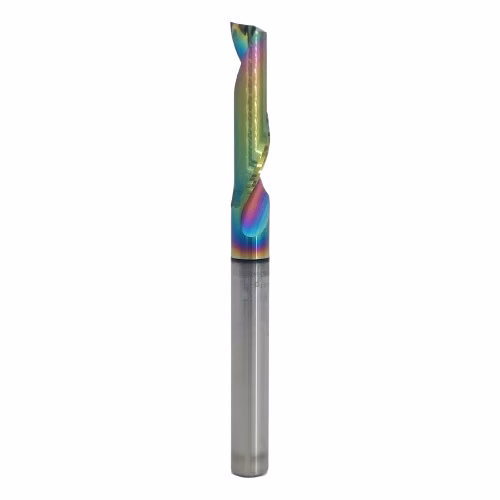 Frez jednopiórowy do aluminium 1P | fi 4 x 17 x 45 | CNC VHM HRC 55 | DLC - obrazek 2