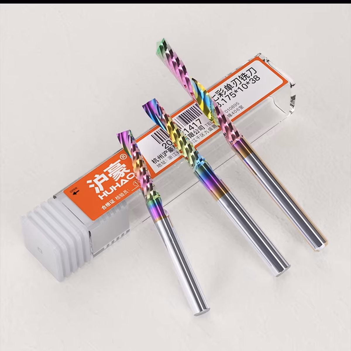 Frez palcowy do PVC 1P | fi 4 mm x 55 mm | CNC VHM HRC60 | polerowany DLC - obrazek 3