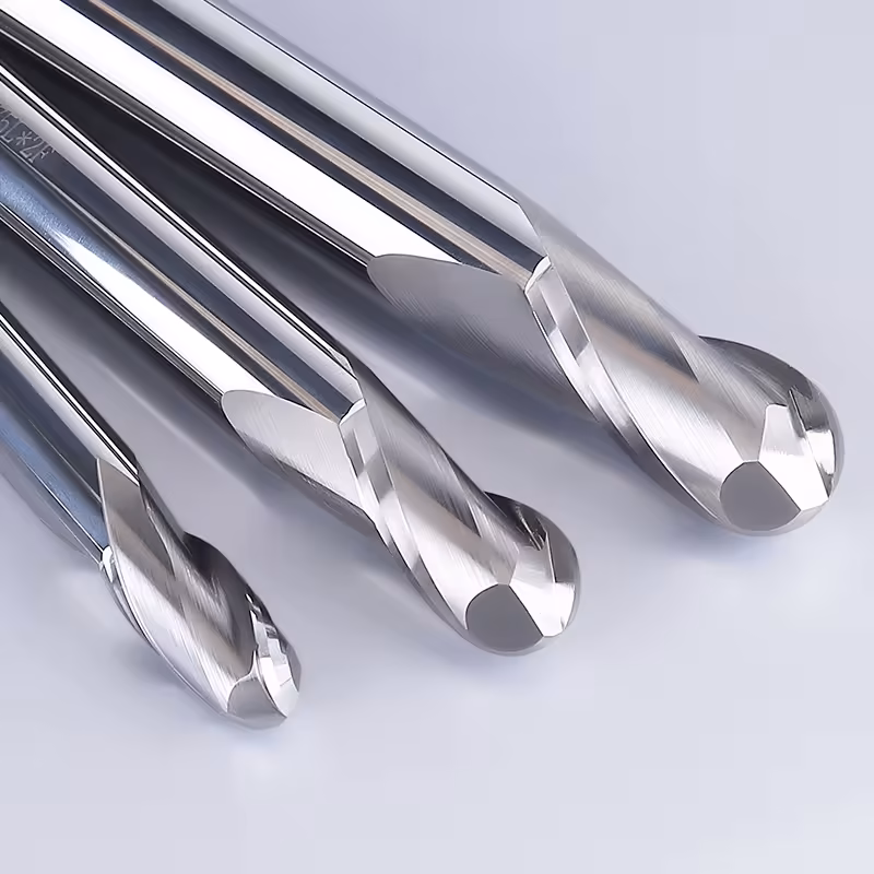 Frez kulowy 3D 2P | trzpień 6 mm | fi 5 x 8 x 50 | R2.5 | HRC55 | VHM CNC - obrazek 4