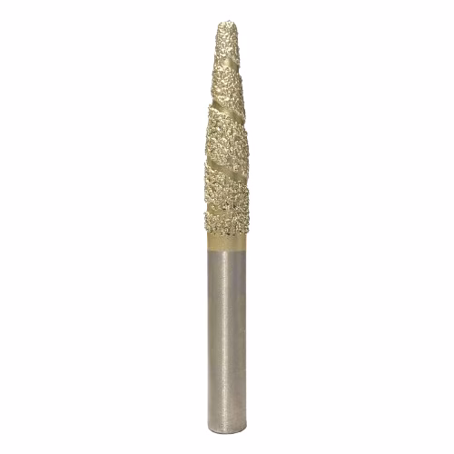 Frez diamentowy stożkowy kulowy do granitu 3D | R 3 | 12 × 60 × 120 | CNC - obrazek 2