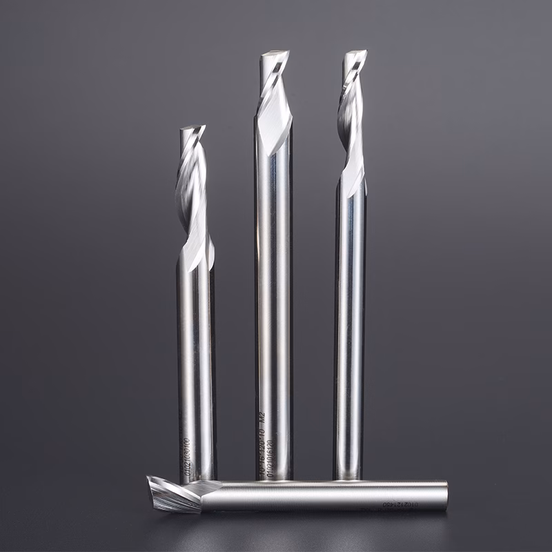 Frez jednopiórowy do aluminium 1P | fi 8 x 30 x 8 x 100 | CNC HSS HRC55 - obrazek 3