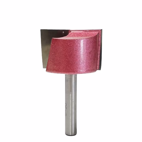 Frez prosty do drewna 2P | trzpień 6mm | fi 28 x 17 x 52 | VHM - obrazek 2